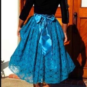 Pinup Girl Clothing Francesca lace Skirt Size Small Sz S gorgeous!